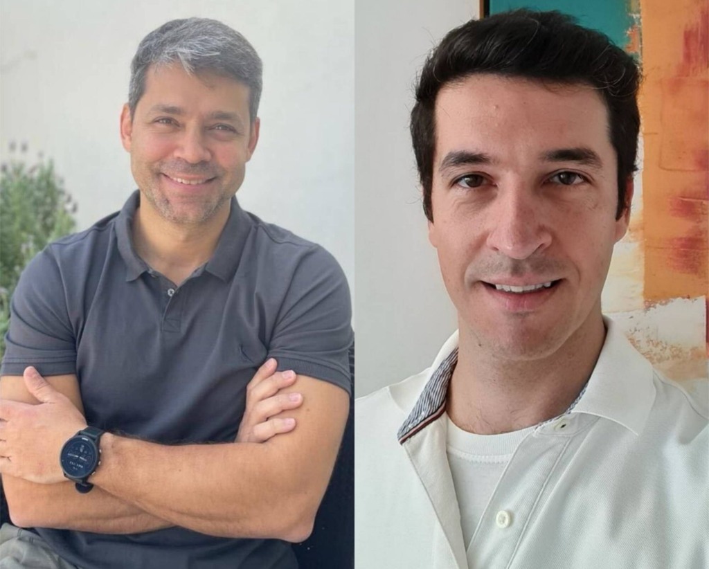 Luciano Valle, CFO, e Lucas Salomão, diretor de mercado de capitais da Meutudo. Fotos: Divulgação